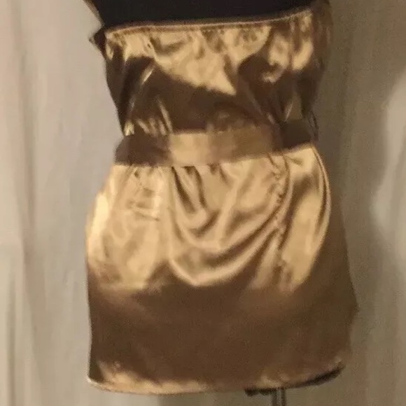 Women’s XL gold halter tie back. Tie waist, blouse - Picture 4 of 8